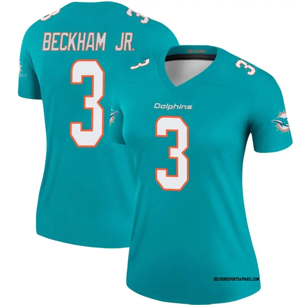 Legend Aqua Women s Odell Beckham Jr. Miami Dolphins Jersey Dolphins Store